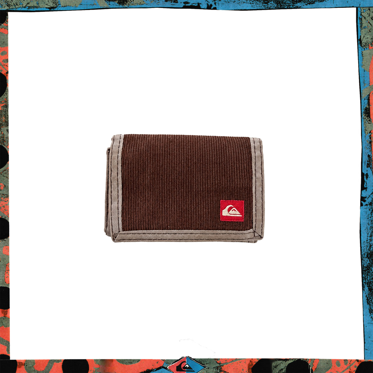 Y2K Quiksilver Corduroy Tri Fold Wallet