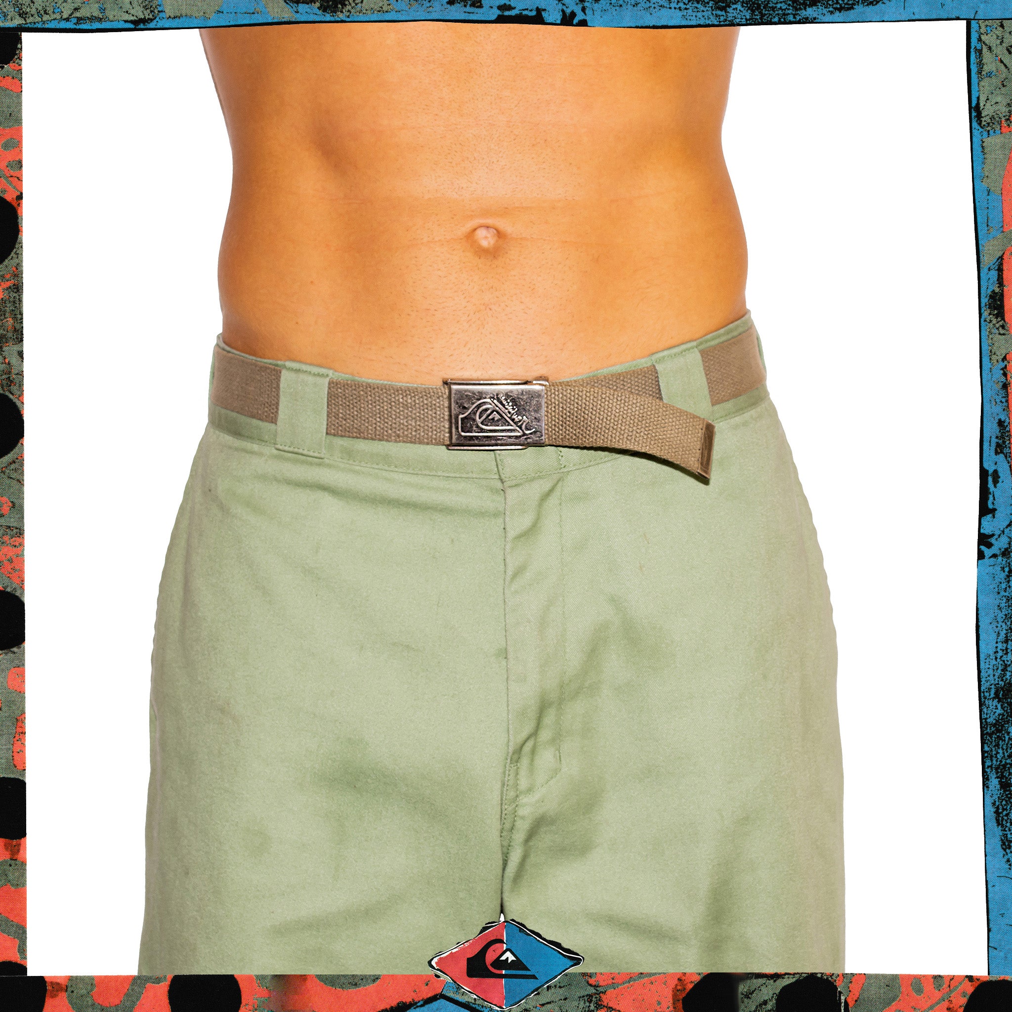 Y2K Quiksilver Khaki Belt (28-30")