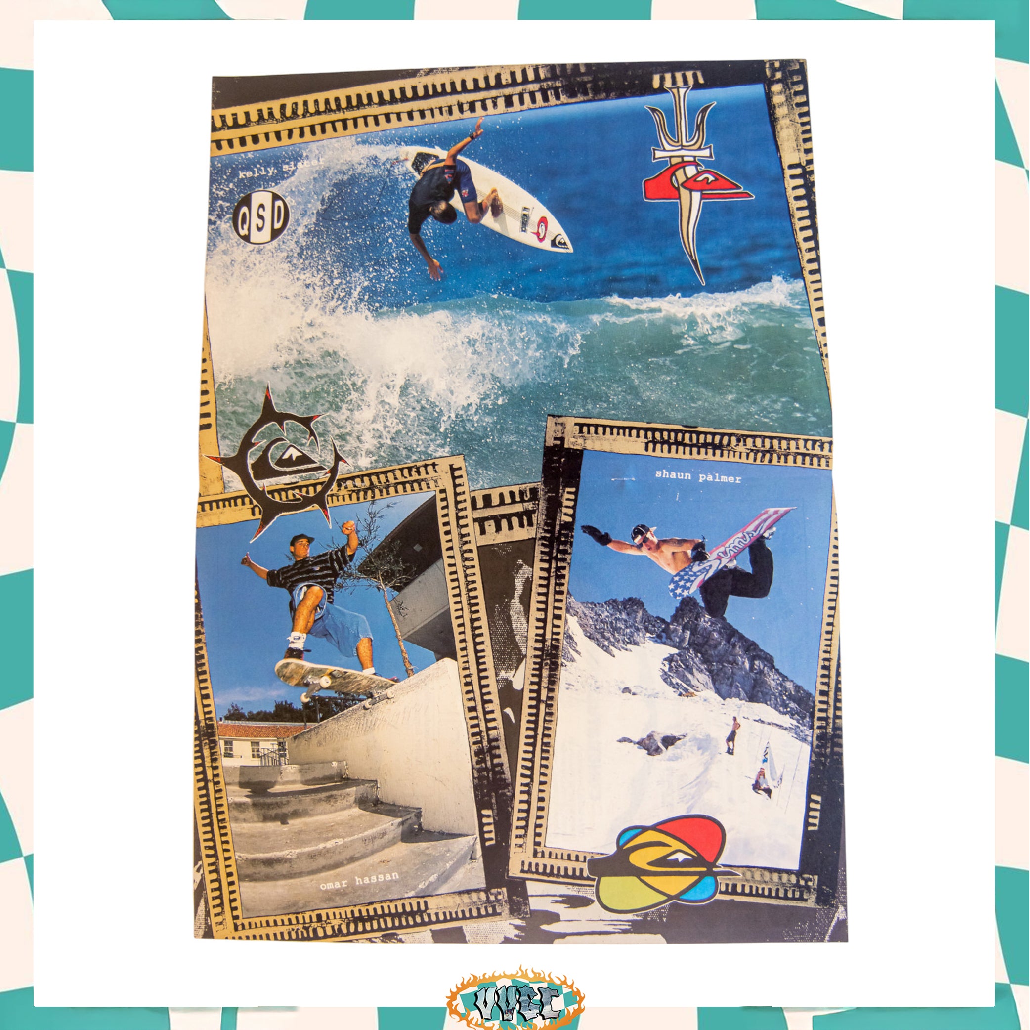 90's Quiksilver "Boardsports" Poster