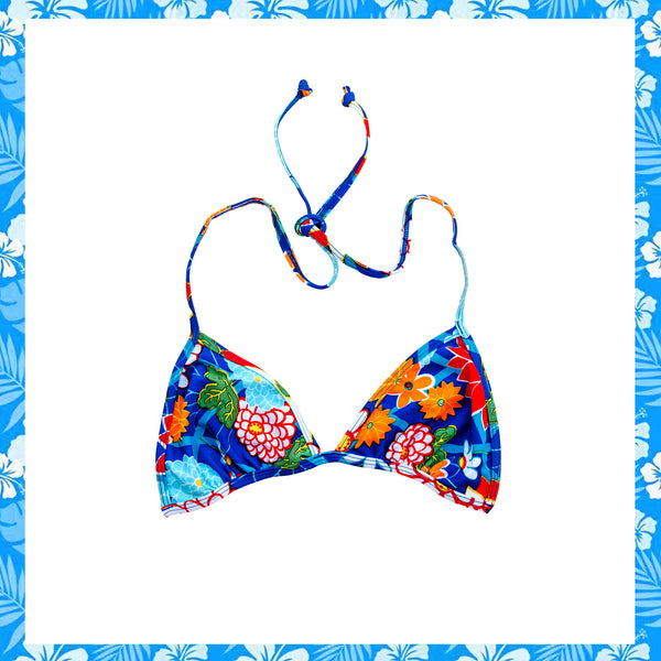 1990's Kulu Atoll Floral Bikini Top (M)