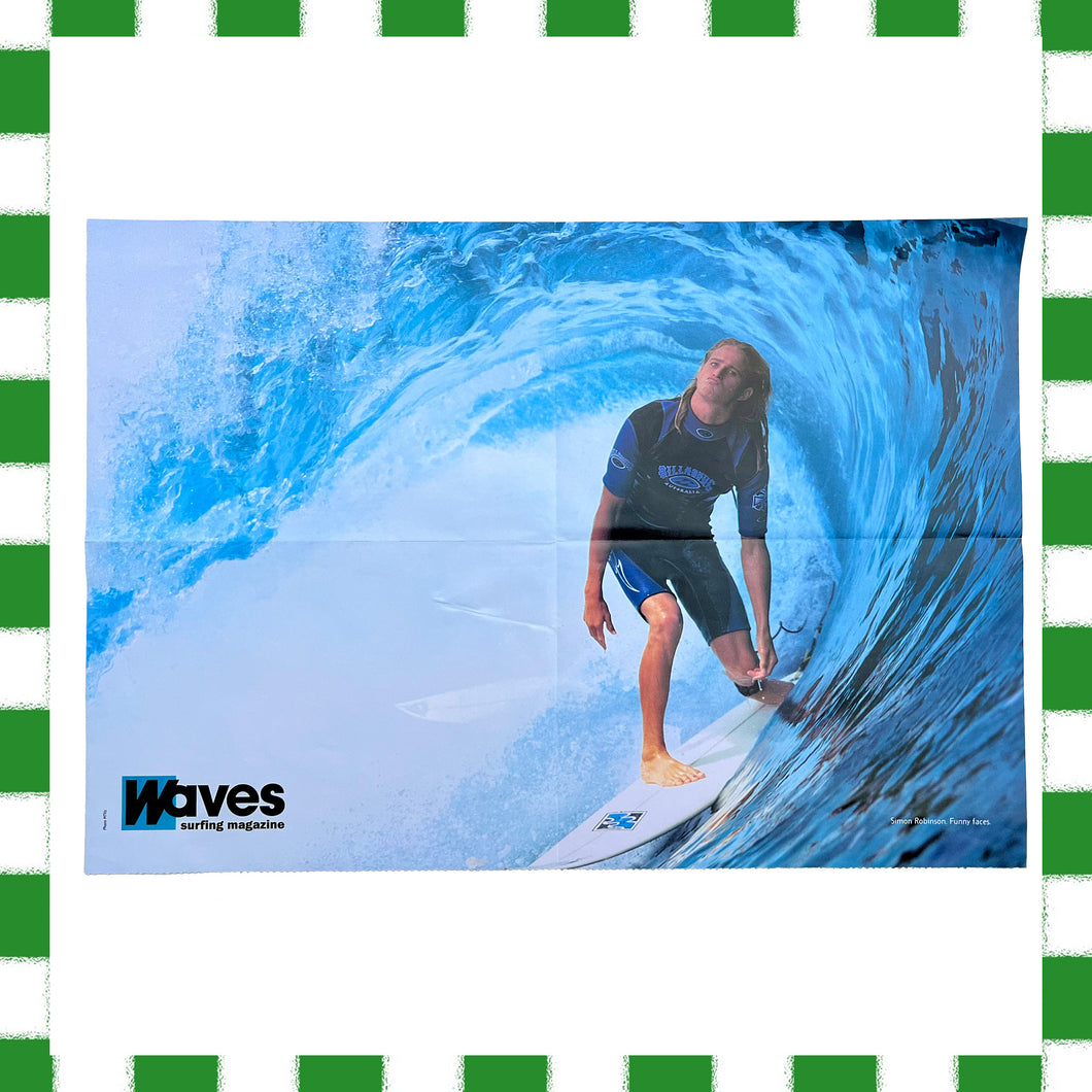 1990's Waves Poster (A2)