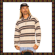 Load image into Gallery viewer, 1990&#39;s Billabong Velour Striped Quarter Zip (L)
