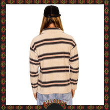 Load image into Gallery viewer, 1990&#39;s Billabong Velour Striped Quarter Zip (L)
