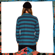 Load image into Gallery viewer, 1980&#39;s Quiksilver Spellout Striped Long Sleeve Tee (L)
