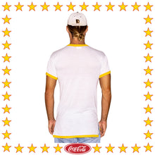 Load image into Gallery viewer, 1980&#39;s Coca Cola Spellout Ringer Tee (M)
