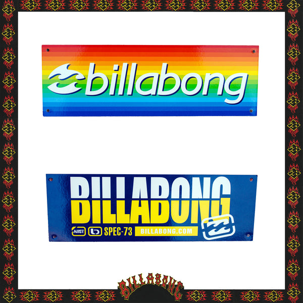 Y2K Billabong Cardboard Reversible Signage