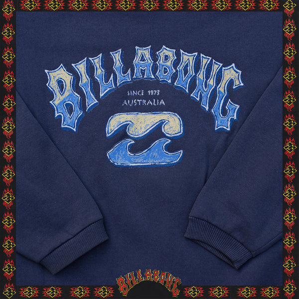 1996 Billabong Spellout Mockneck Sweatshirt (L)