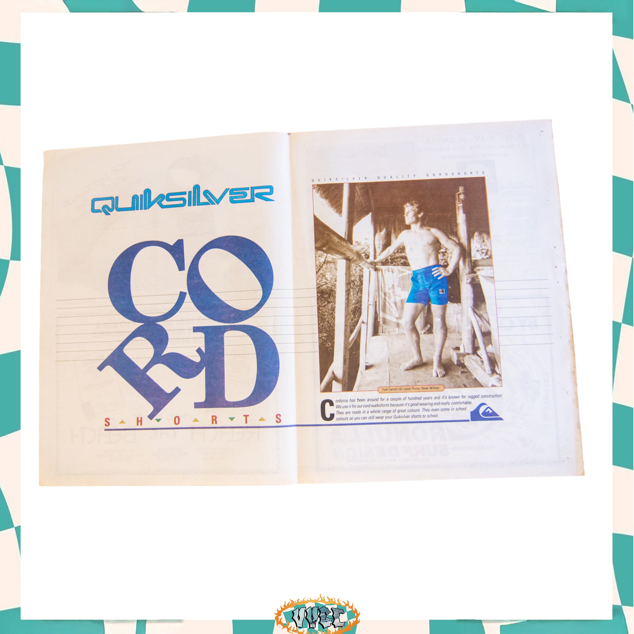 80's Quiksilver "Cord Shorts" Poster