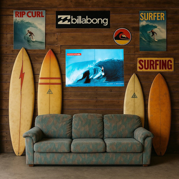 1997 Quiksilver "Kelly Slater 5x World Champion" Poster (A3)