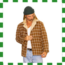 Load image into Gallery viewer, 1970&#39;s Alpine Plaid Sherpa Jacket (L)
