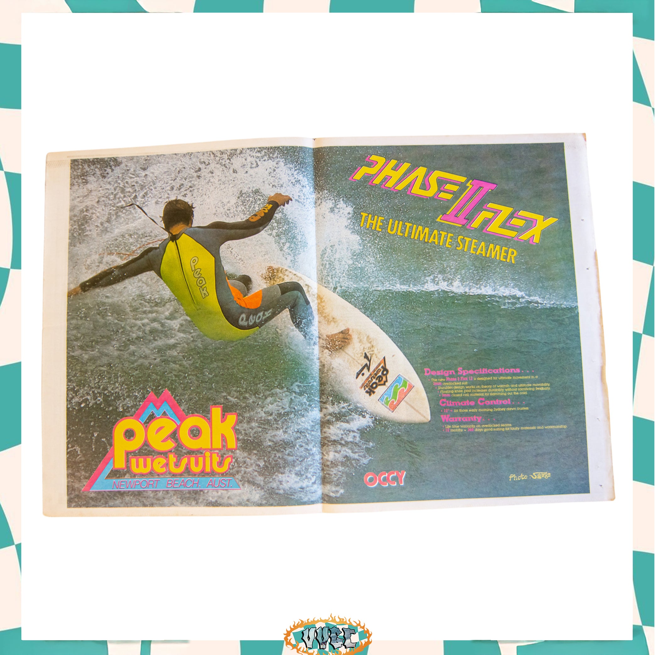 80's Peak Wetsuits Poster