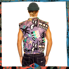 Load image into Gallery viewer, 1988 Quiksilver Full Print Reversible Snow Puffer Vest (M)
