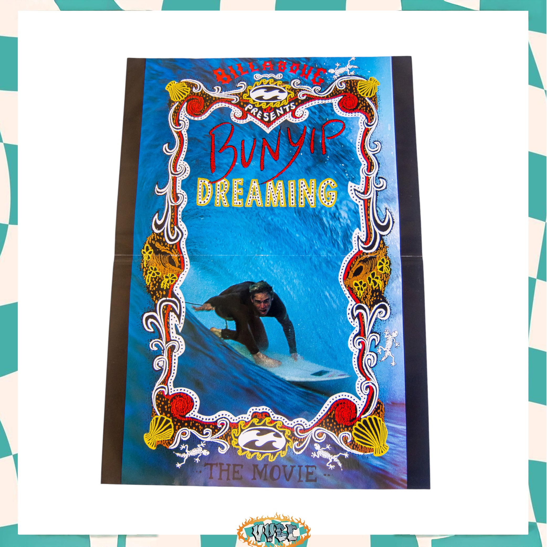 90's Billabong "Bunyip Dreaming" Movie Promo Poster