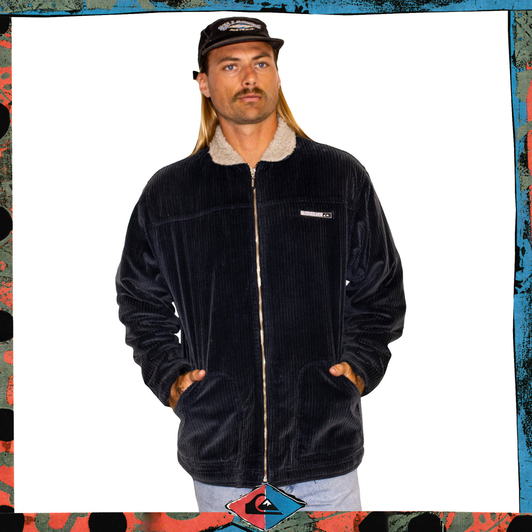 1998 Quiksilver Corduroy Sherpa Jacket (L-XL)