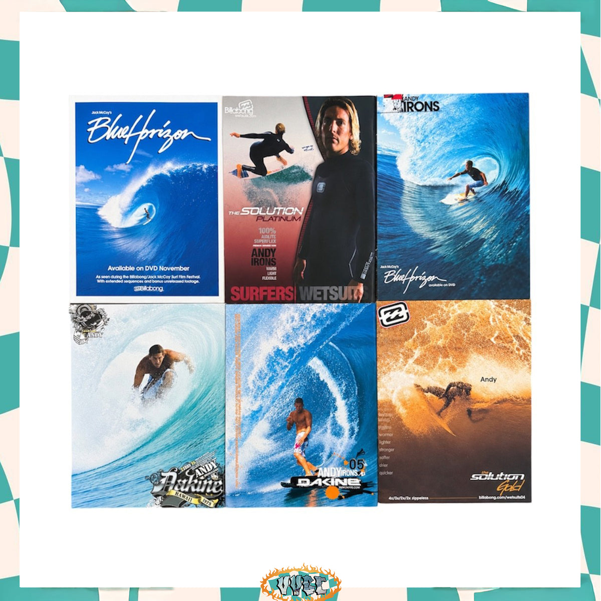Y2K Andy Irons Poster A4 Bundle (6pc)