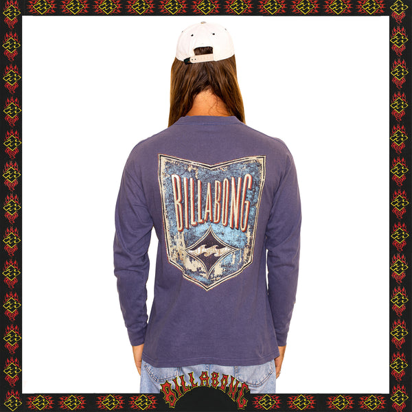 1990's Billabong Spellout Graphic Long Sleeve Tee (L)