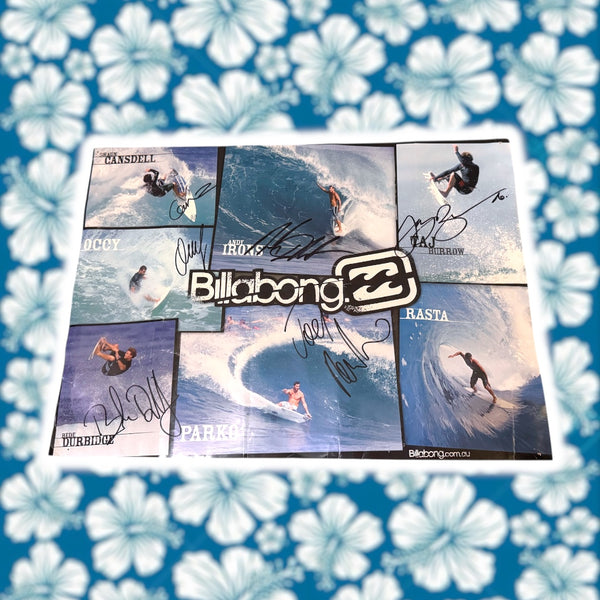Billabong Autographed Poster