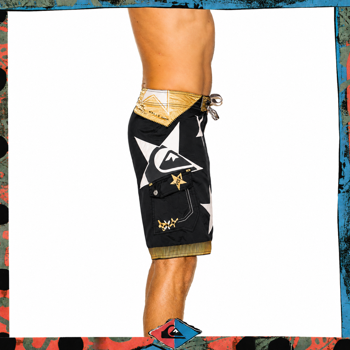 Y2K Quiksilver "Kelly Slater - 7x WC Signature Series" Boardies (32")