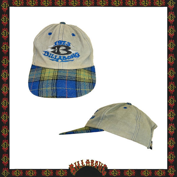 1993 Billabong Spellout Tartan Hat