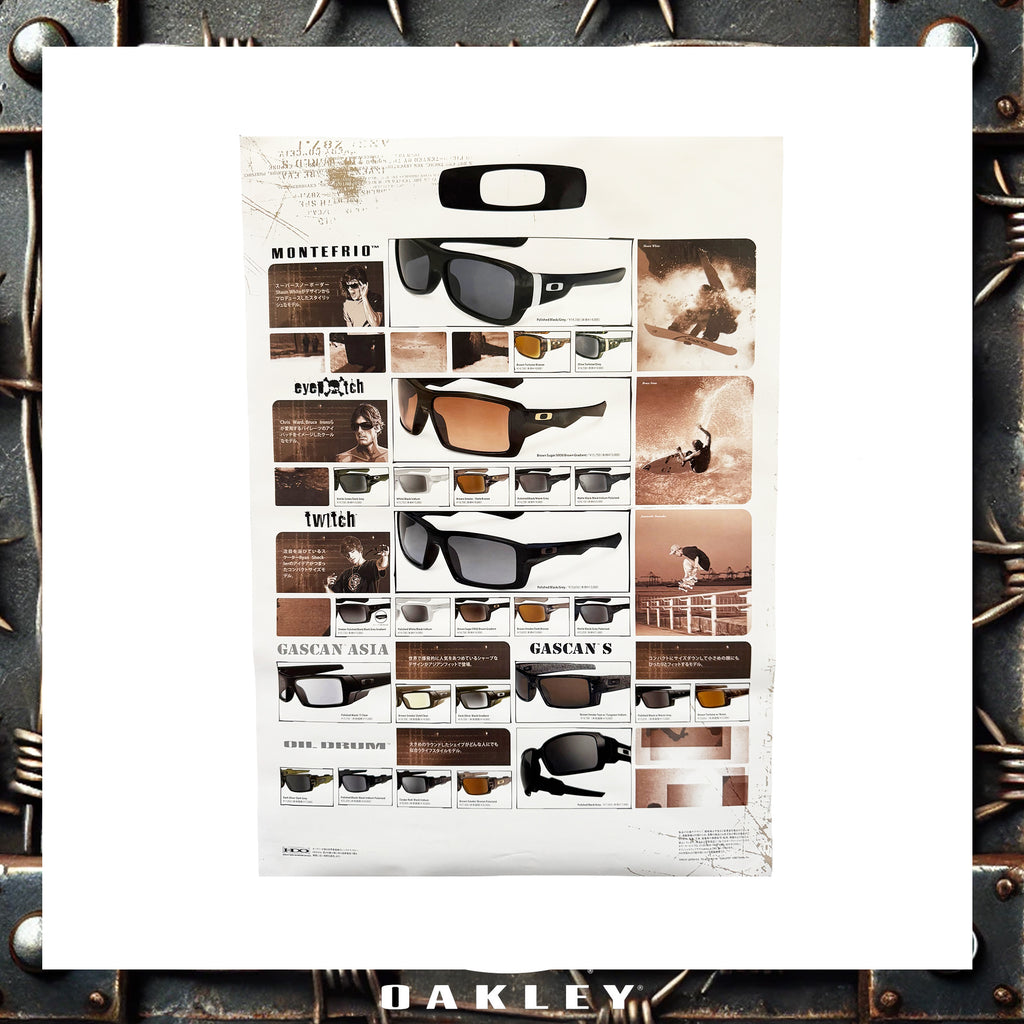 Y2K Oakley "Bruce Irons - Double Sided" Big Advertisement Poster (20.5"x28.5")