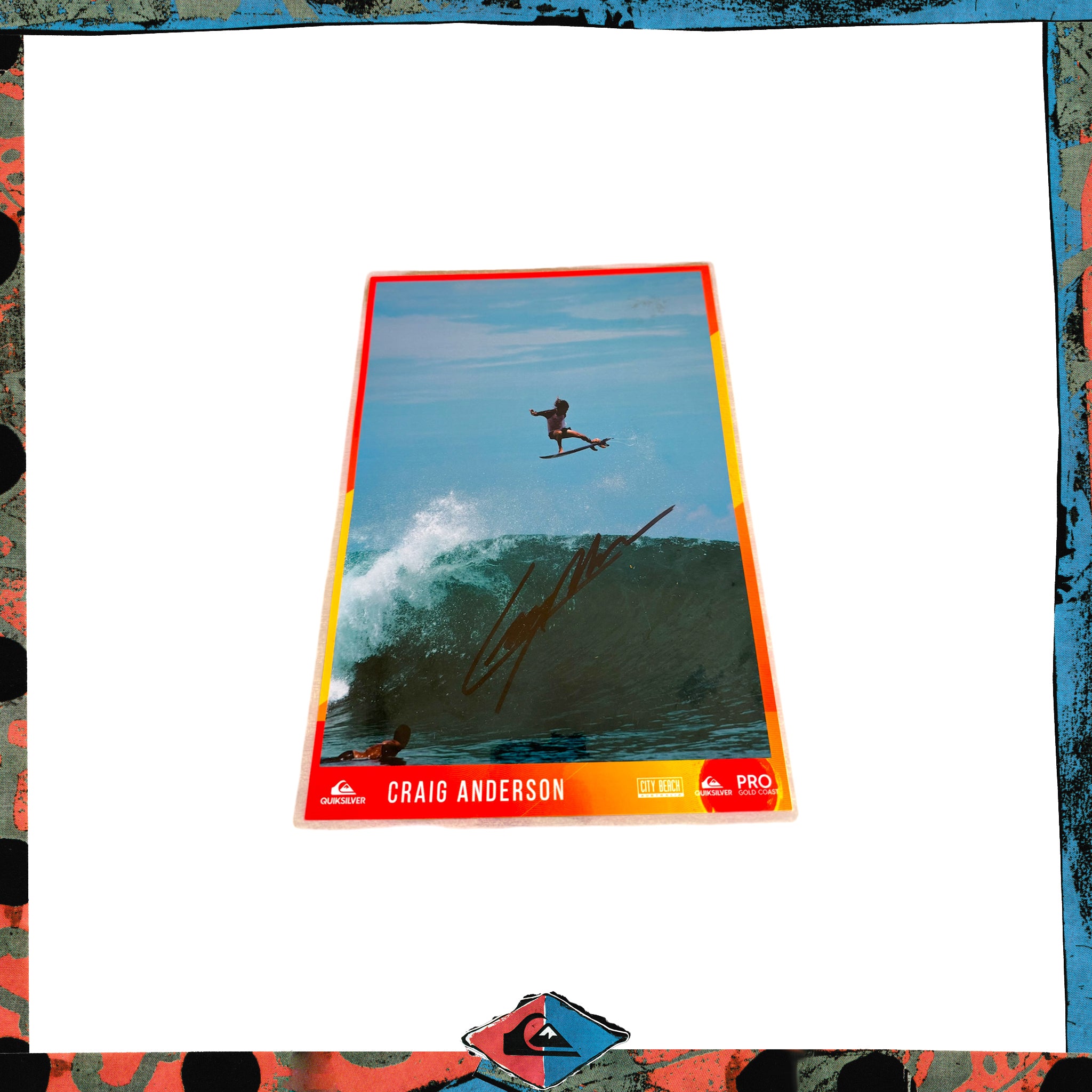 2010 Quiksilver "Craig Anderson - Signed" Poster (Laminated)