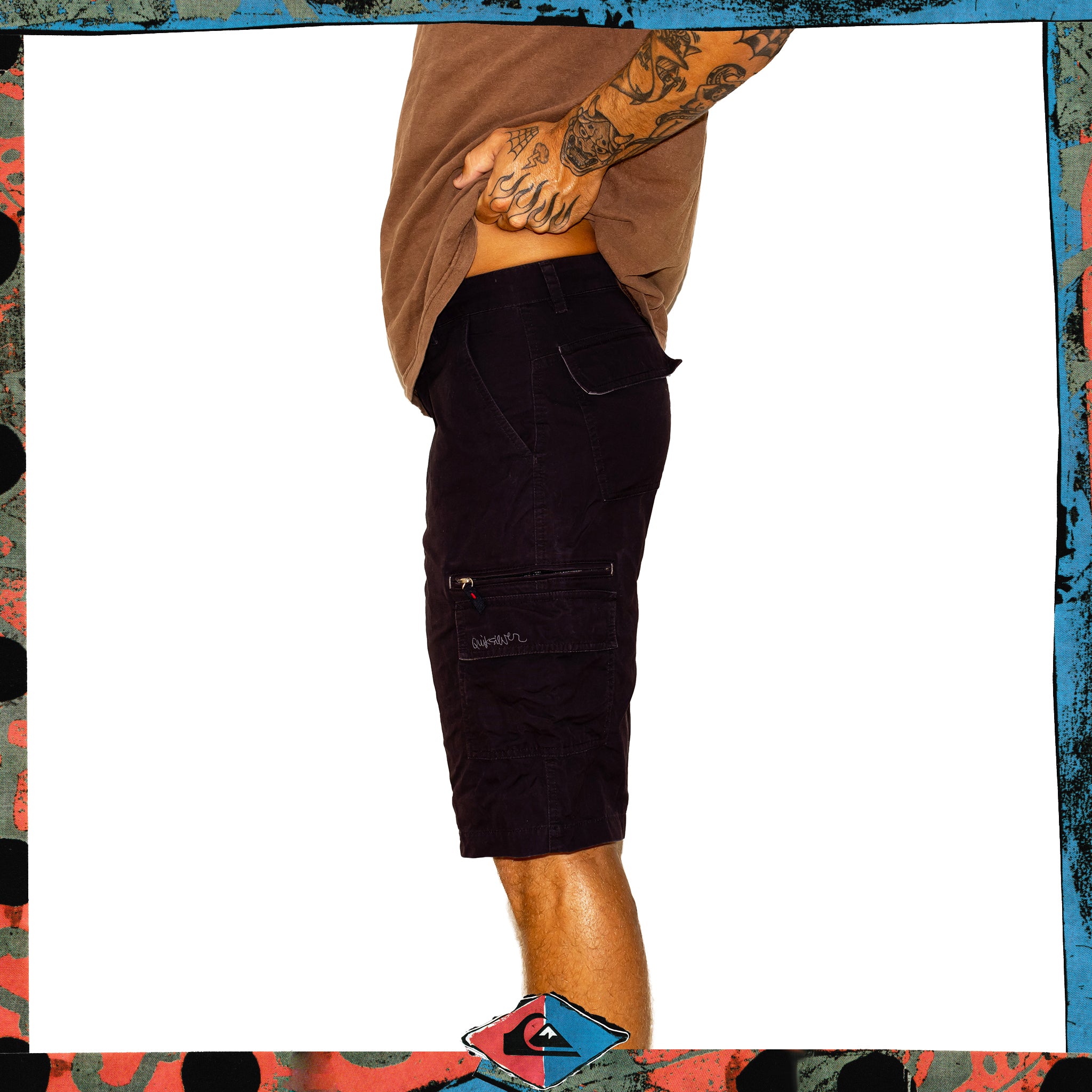 Y2K Quiksilver Cargo Shorts (28")