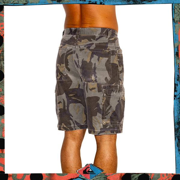 Y2K Quiksilver Camo Cargo Shorts (29")