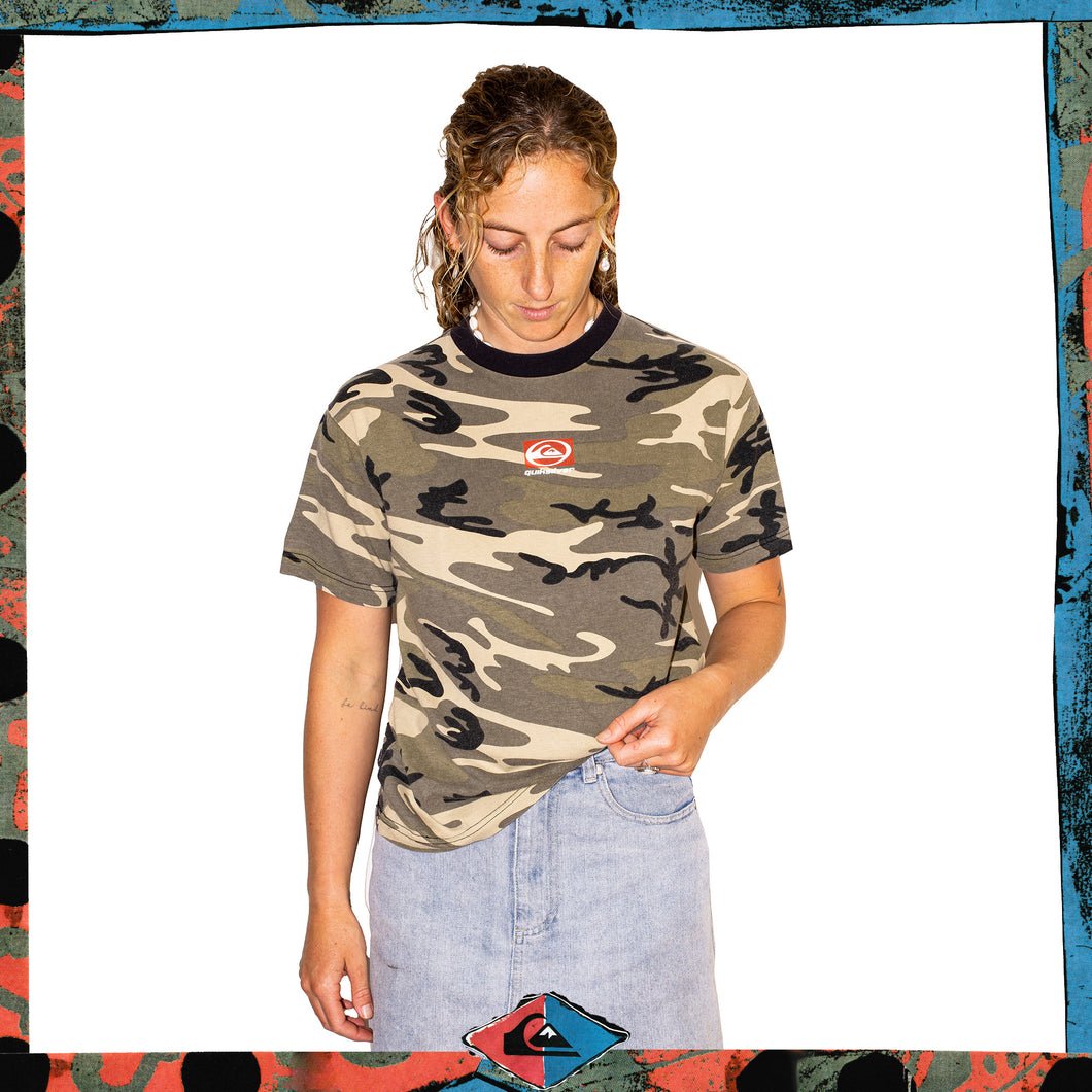 Y2K Quiksilver Camo Tee (S)