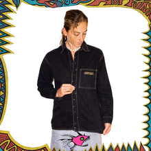 Load image into Gallery viewer, 1990&#39;s Hot Tuna Spellout Denim Jacket (M)
