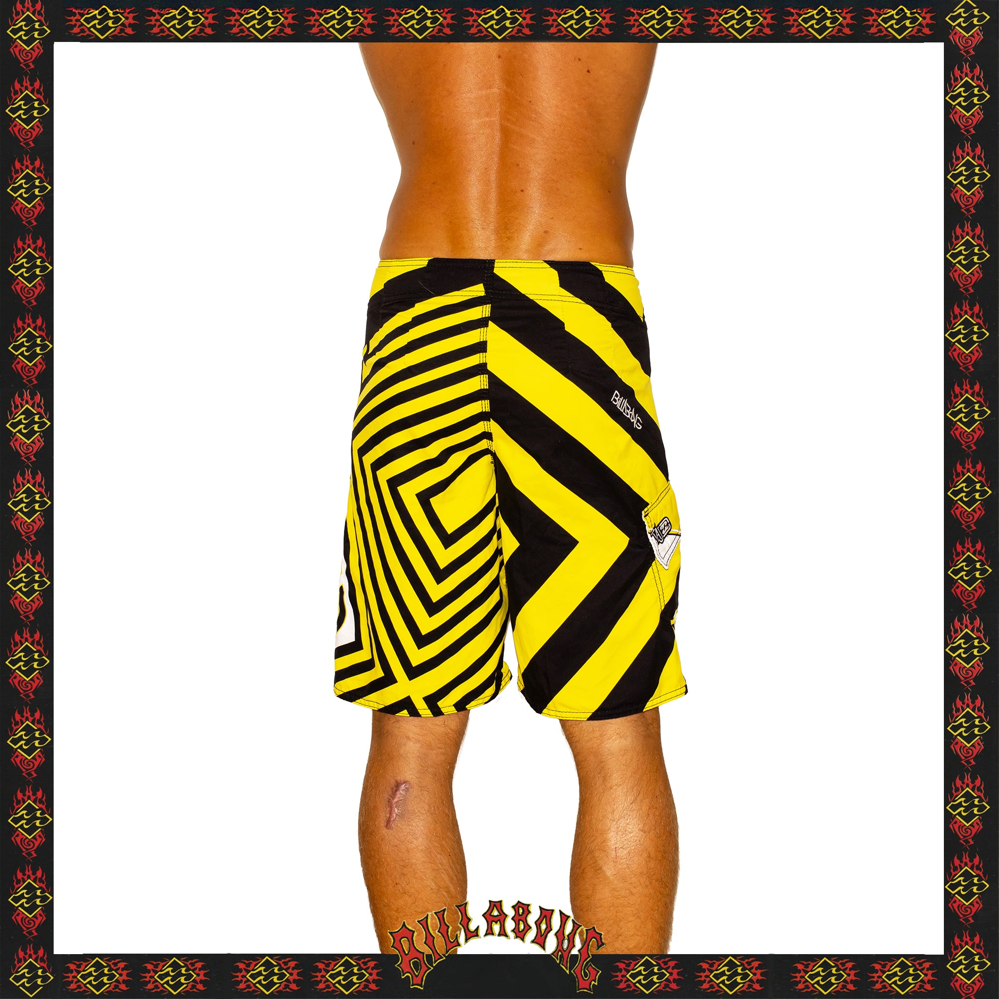 Y2K Billabong "Taj Burrow - Teeb 3 Signature Series" Boardies (28") *DEADSTOCK*
