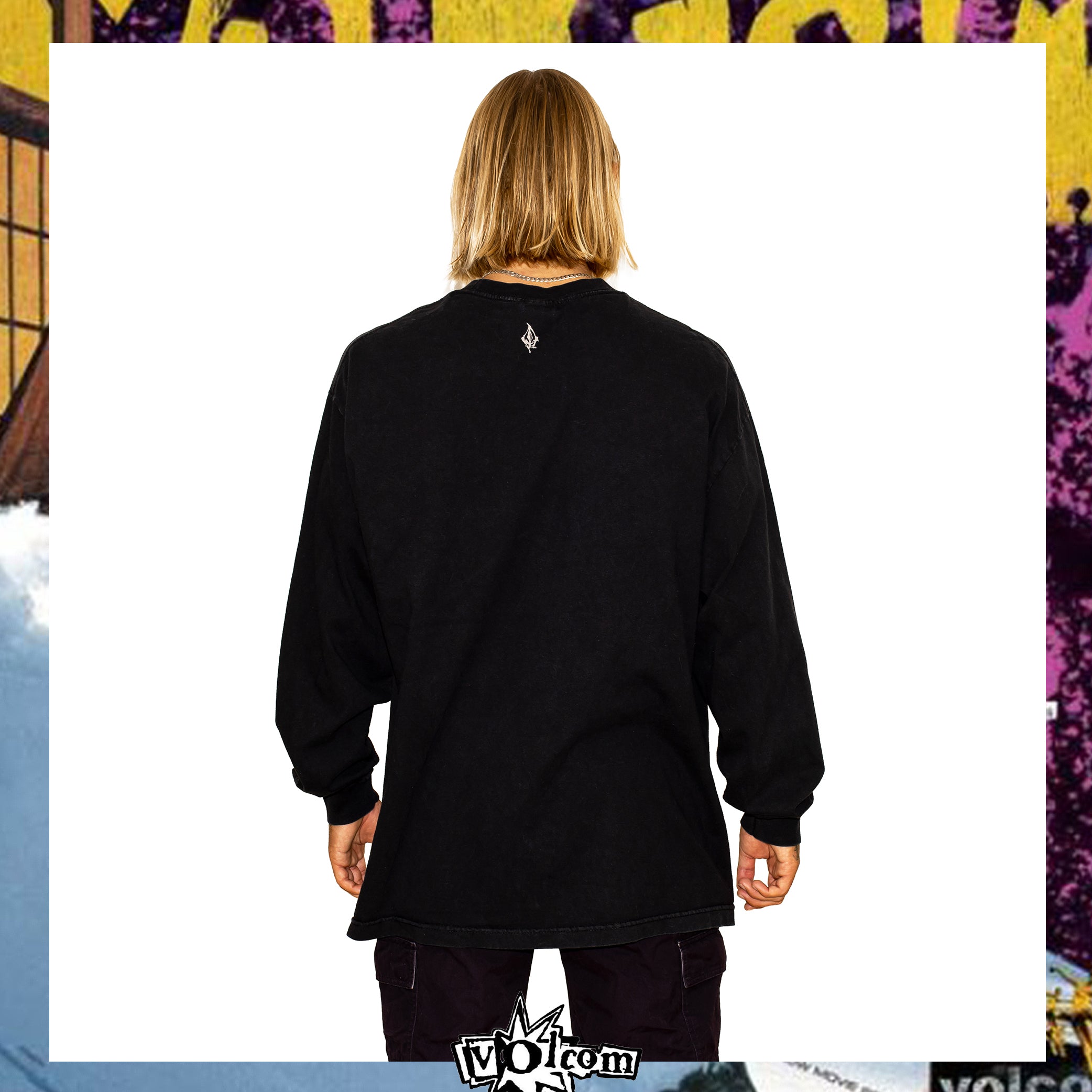 Y2K Volcom Stone Graphic L/S Tee (L)