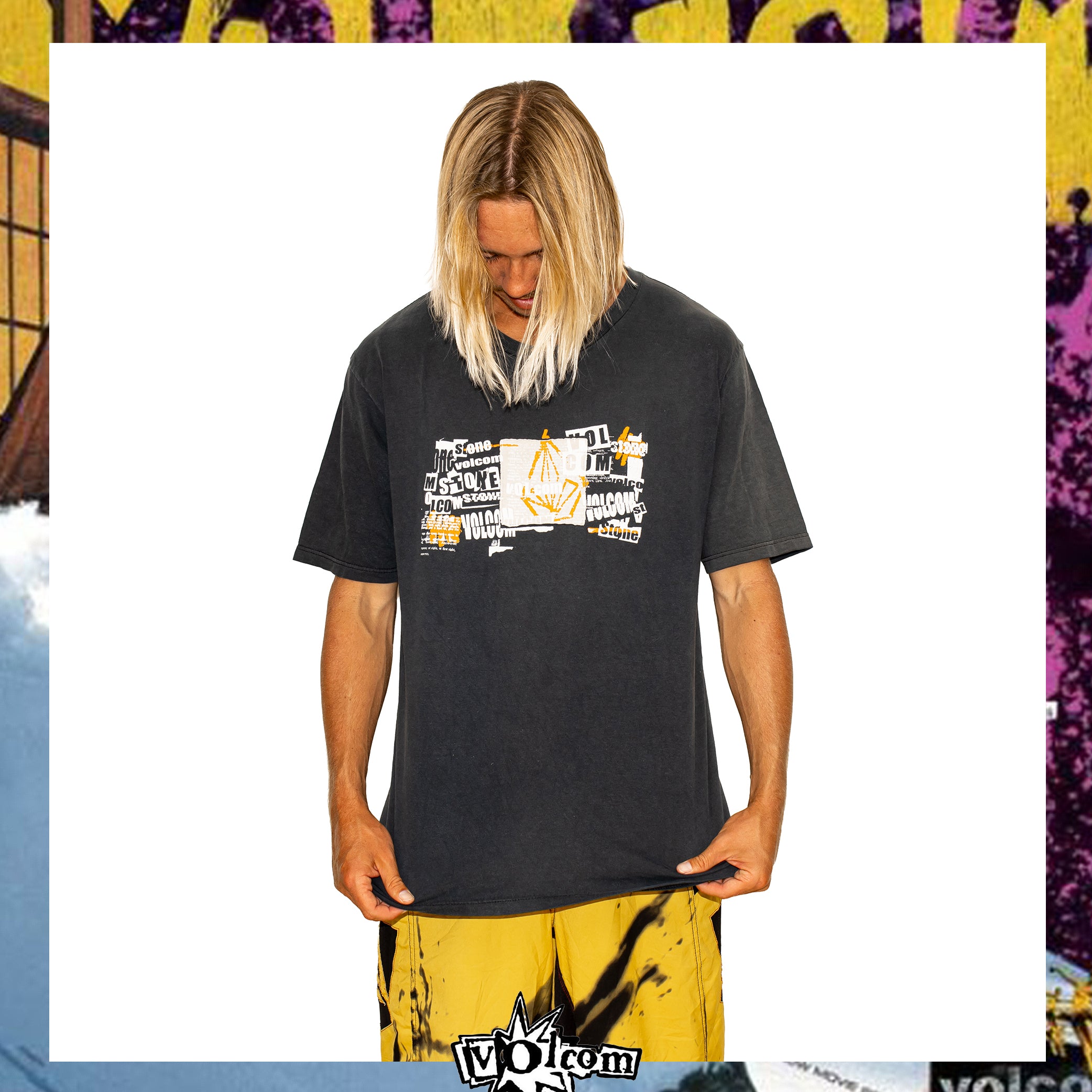 Y2K Volcom Stone Graphic Tee (L)