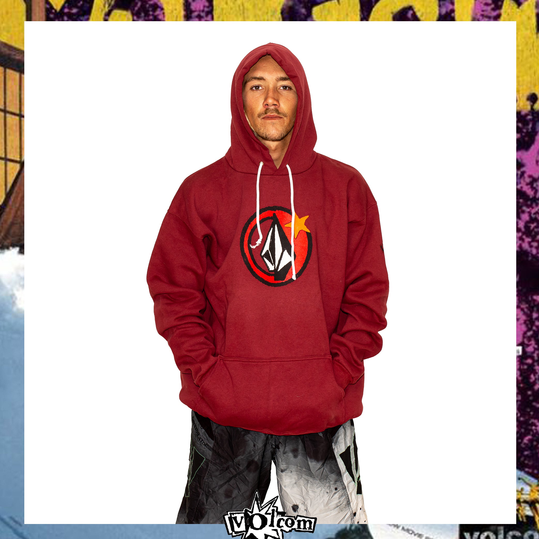 1990's Volcom Stone Graphic Hoodie (L) *RARE*