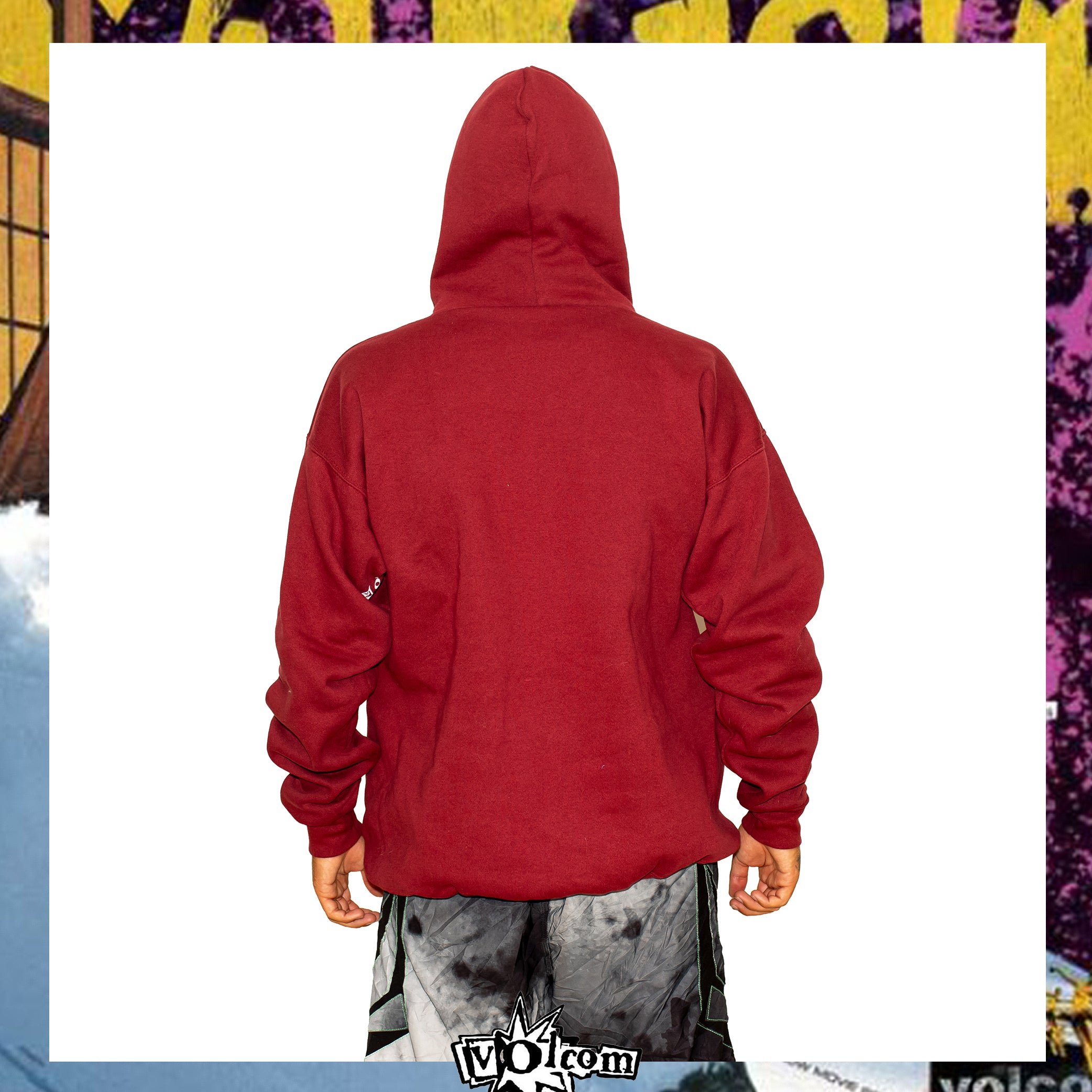 1990's Volcom Stone Graphic Hoodie (L) *RARE*