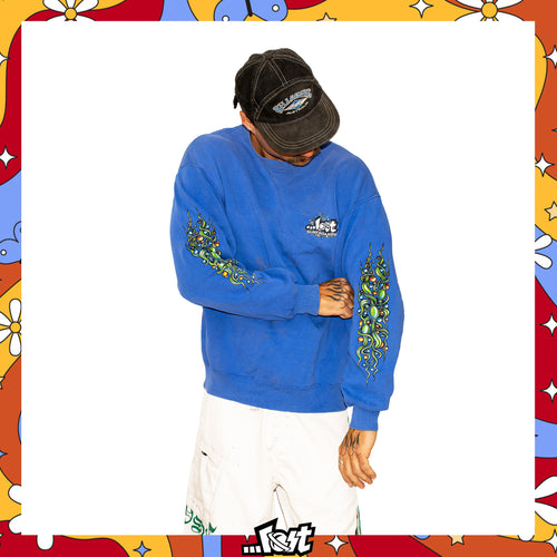 1990's Lost Enterprises "Triple Hit" Crewneck Sweatshirt (L) *RARE*