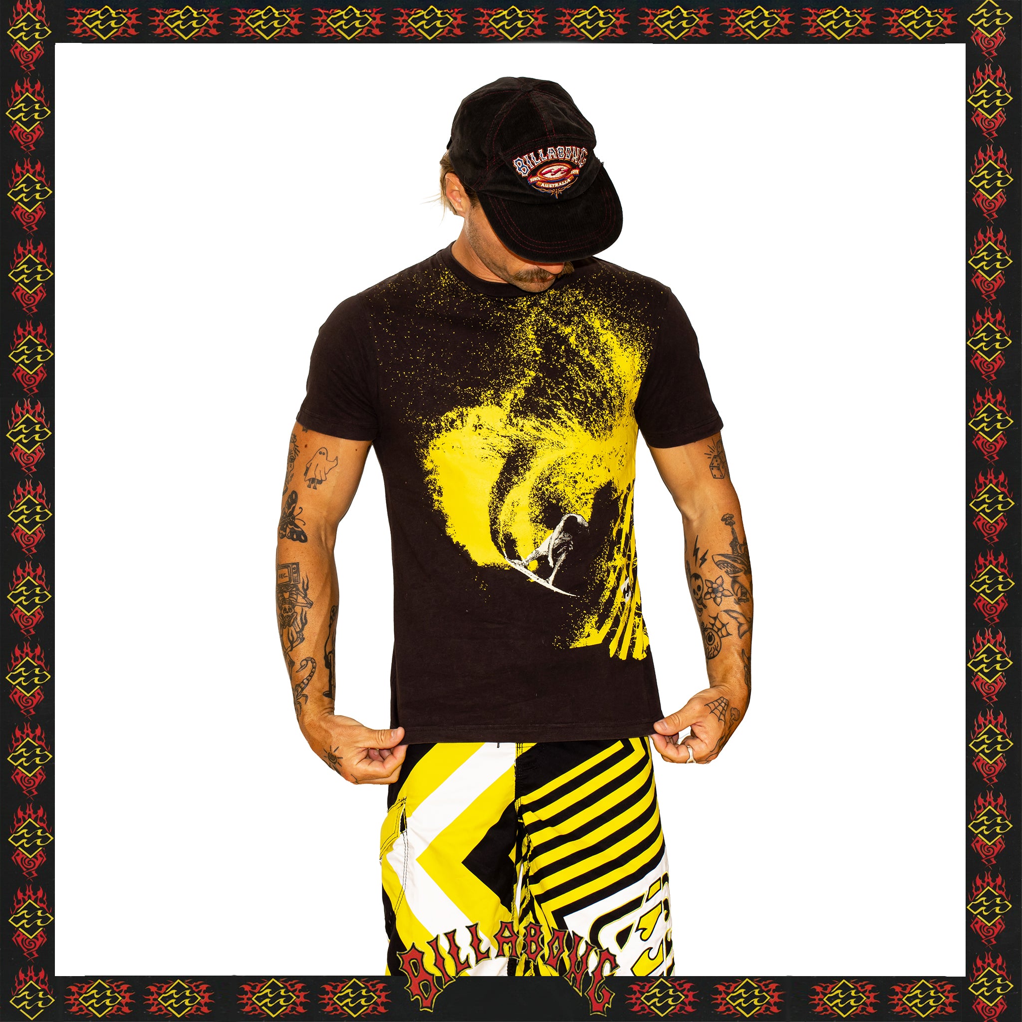 Y2K Billabong "Taj Burrow - Teeb 3" Graphic Tee (M)