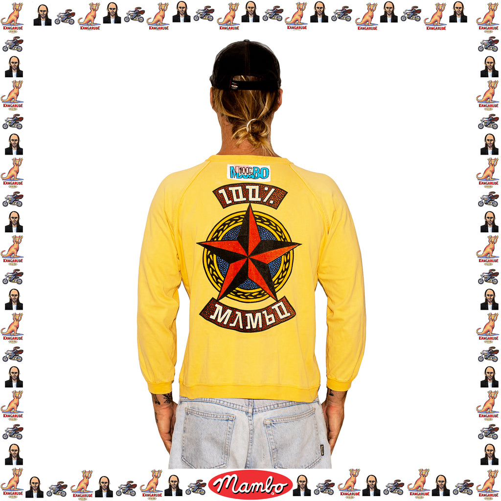 1980's Mambo "100% Mambo - Not So Big" Graphic Crewneck Sweatshirt (M-L) *RARE*