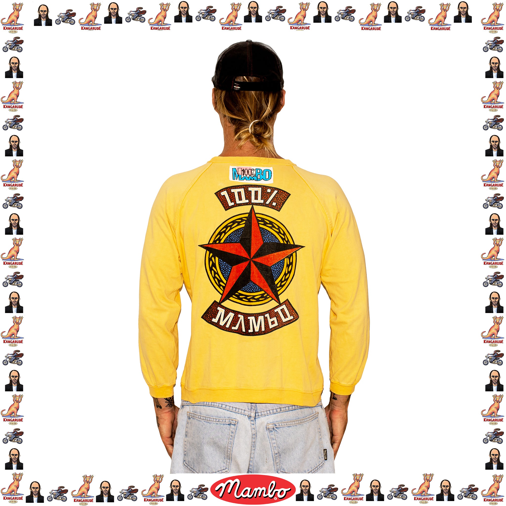 1980's Mambo "100% Mambo - Not So Big" Graphic Crewneck Sweatshirt (M-L) *RARE*