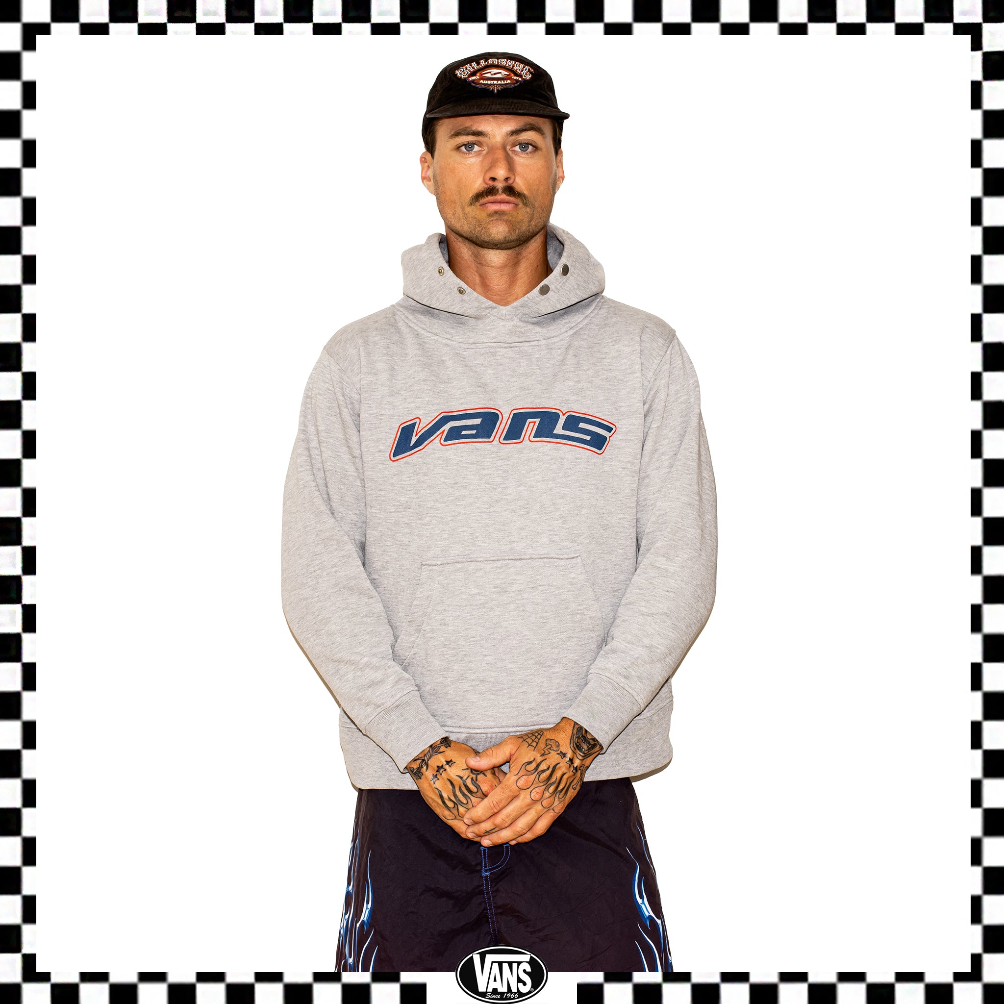 Y2K Vans Off The Wall Spellout Hoodie (M)
