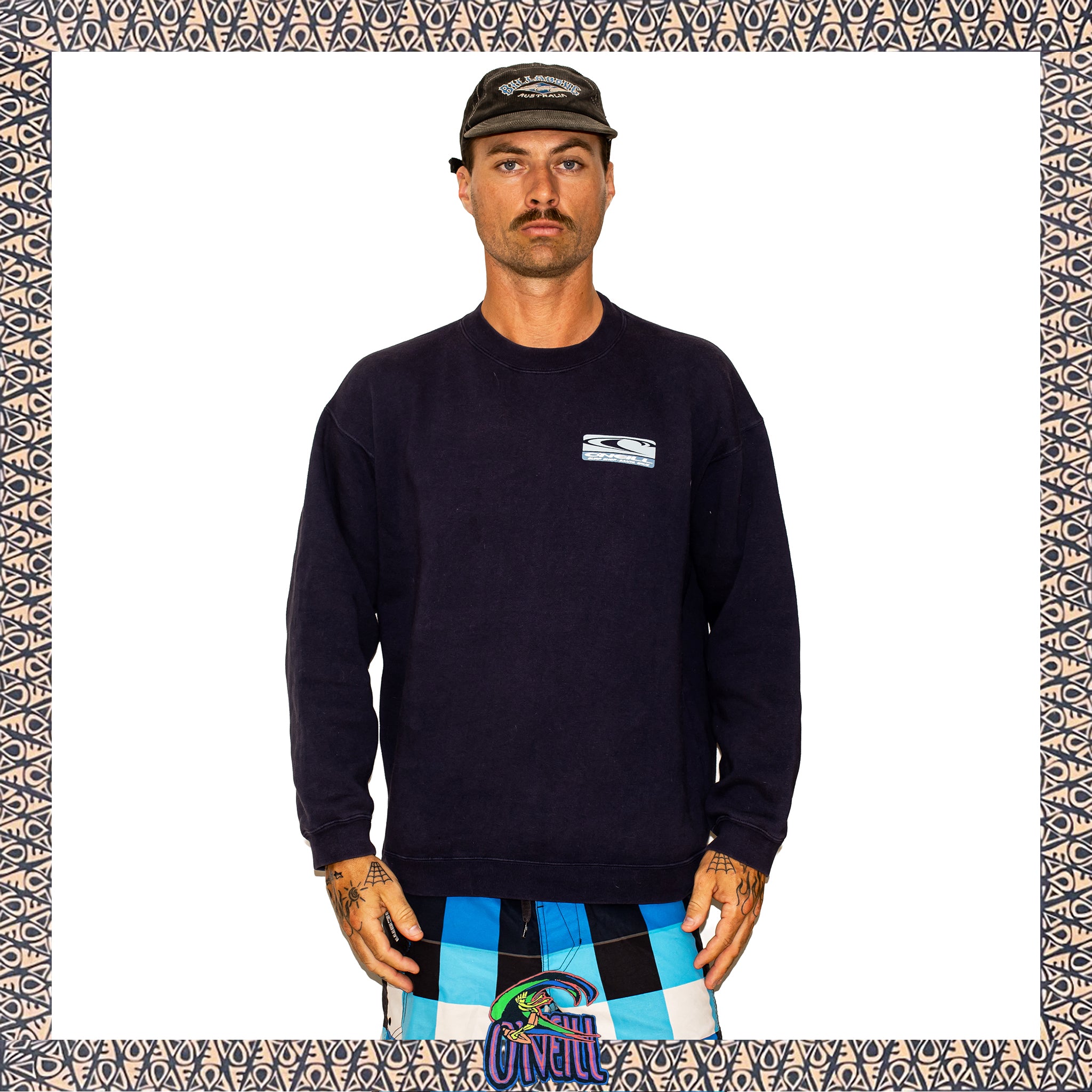 1990's O'Neill Graphic Crewneck Sweatshirt (L)