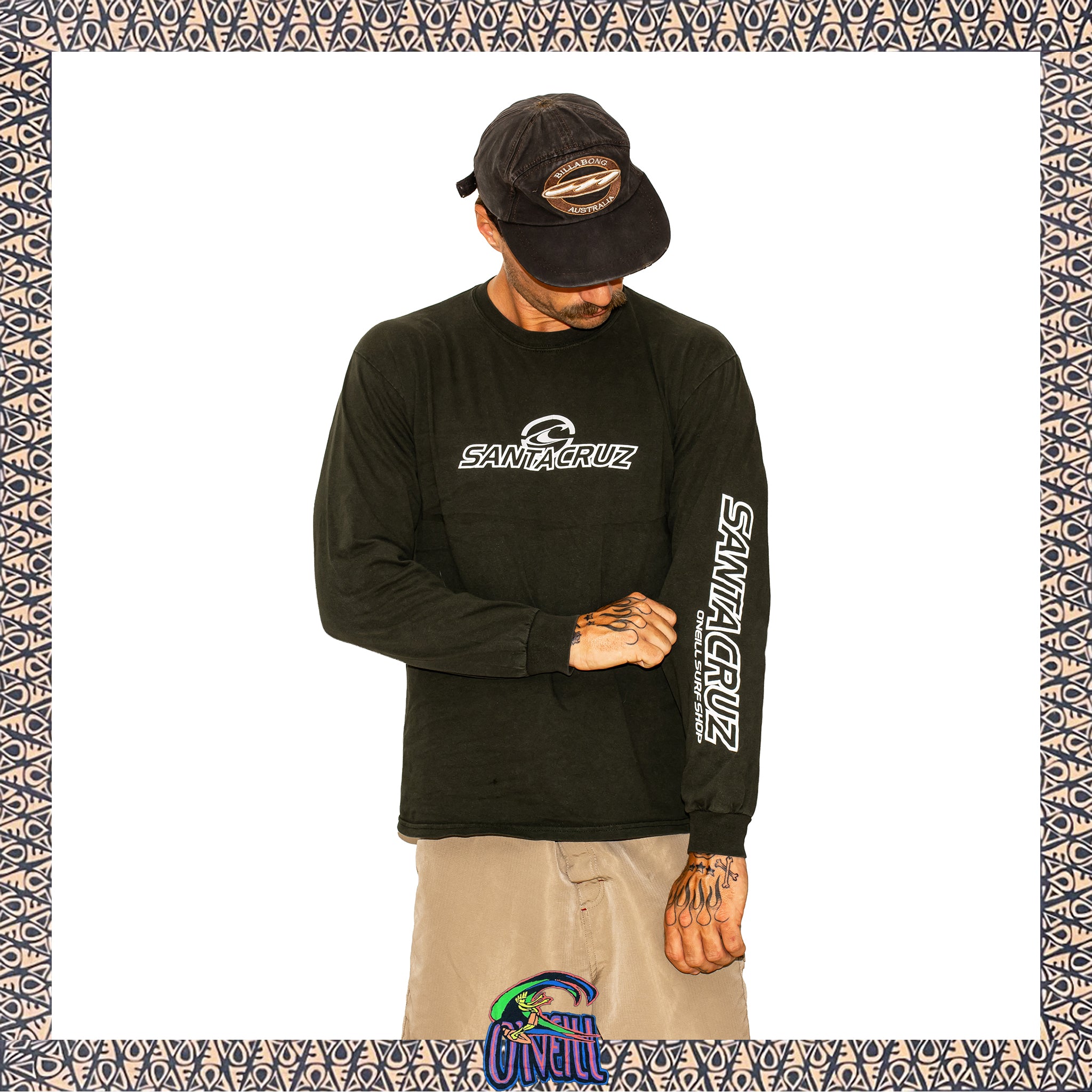 1990's O'Neill Santa Cruz L/S Tee (M)