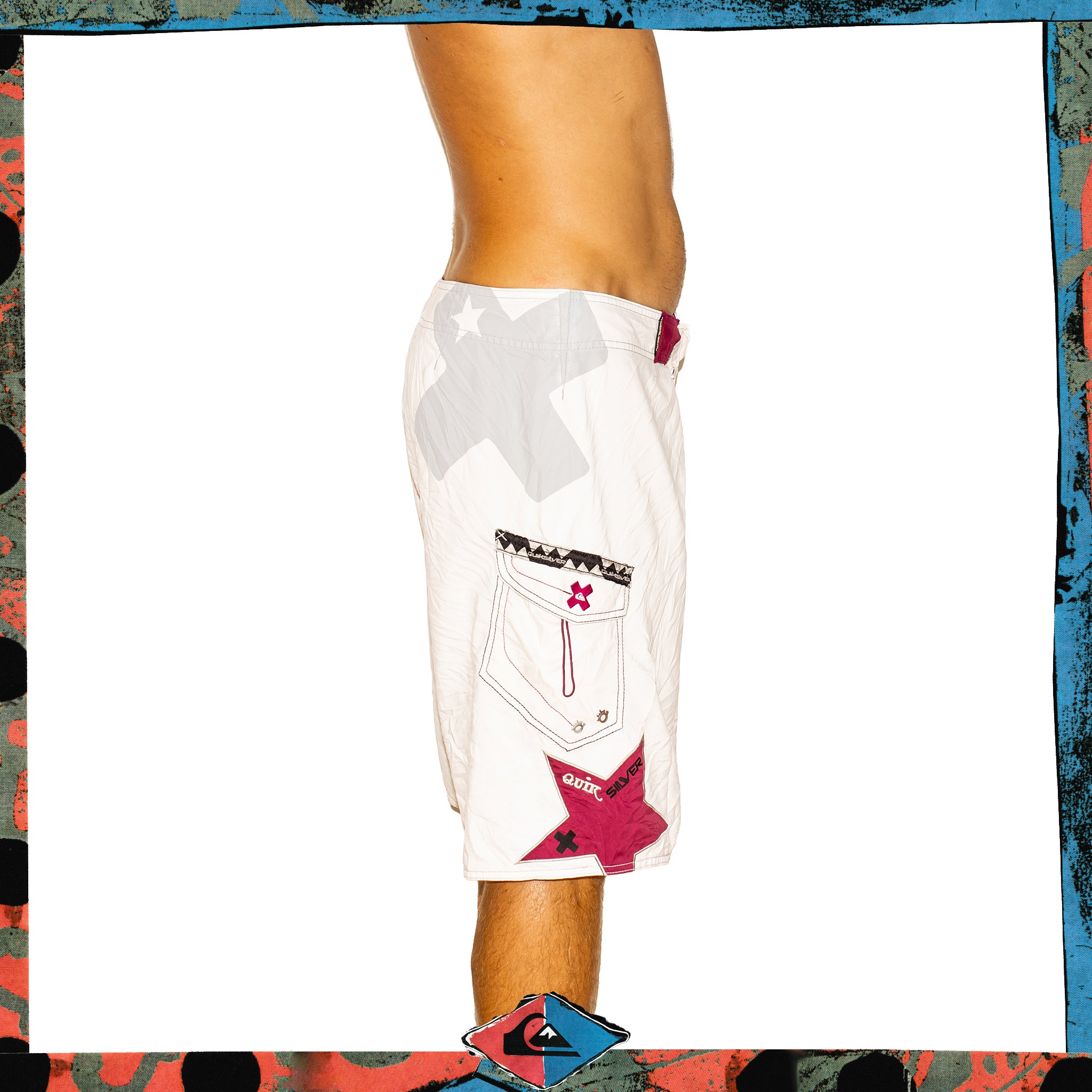 Y2K Quiksilver Supreme Tech Boardies (36")