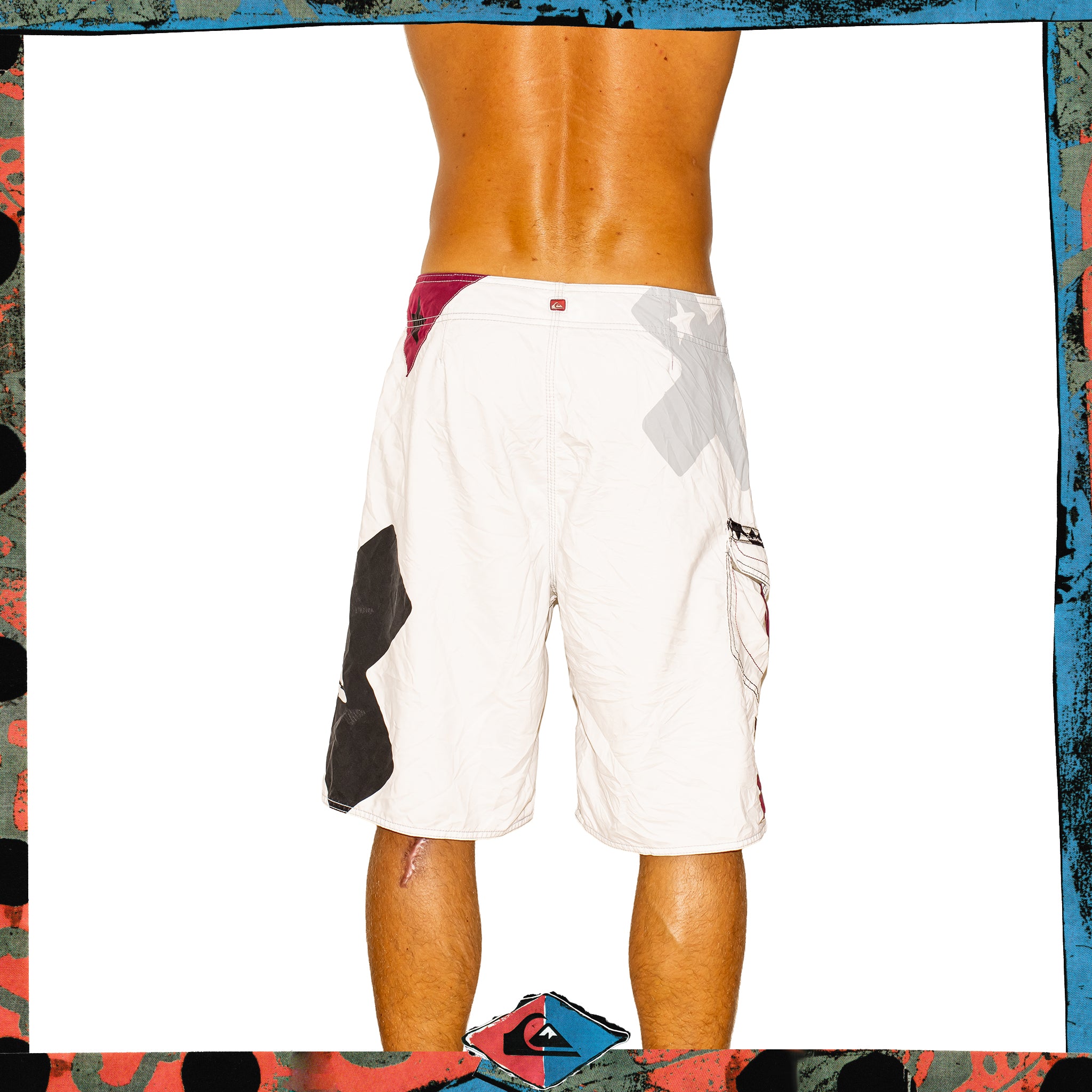 Y2K Quiksilver Supreme Tech Boardies (36")