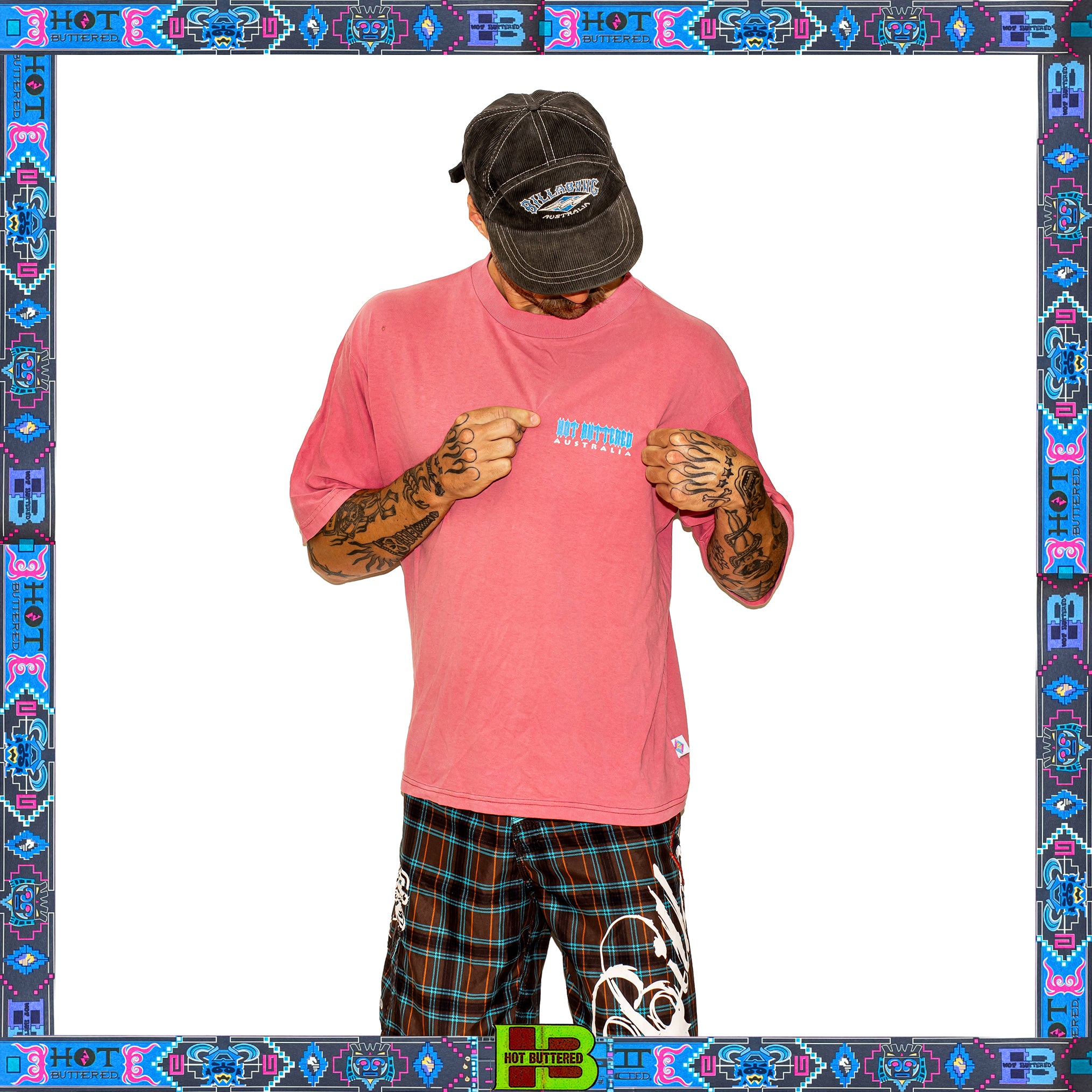 1993 Hot Buttered Graphic Tee (L)  *RARE*