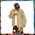 1998 Quiksilver Plaid Button - Up Overshirt (L)