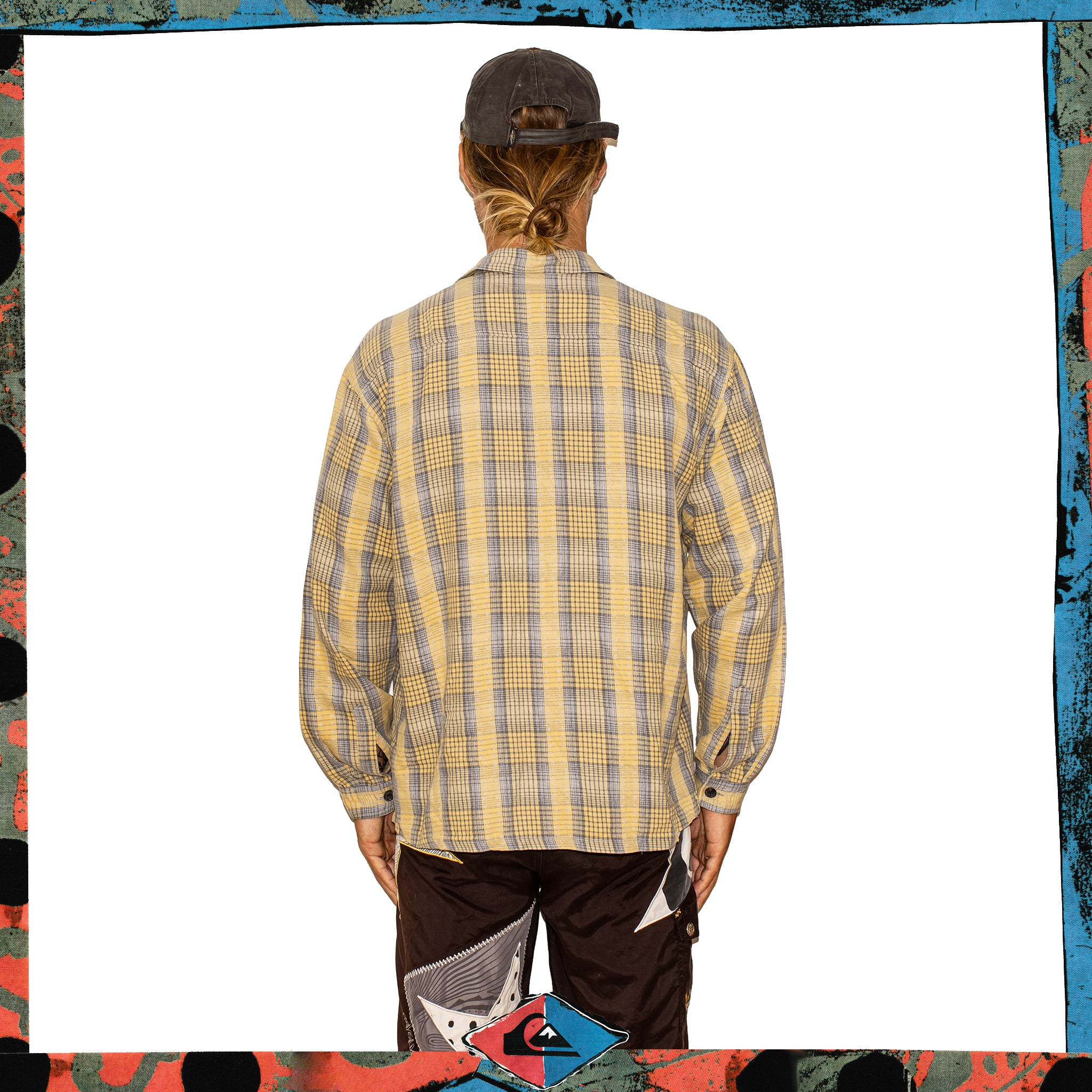 1998 Quiksilver Plaid Button - Up Overshirt (L)