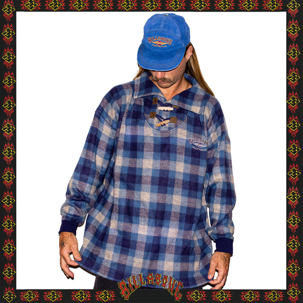 1990's Billabong Plaid Toggle Pullover (XXL)