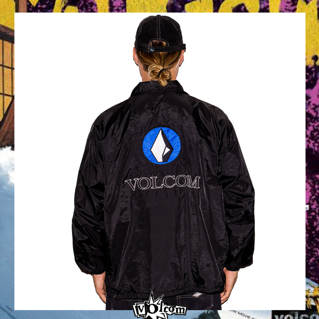 1990's Volcom Spellout Windbreaker Jacket (L-XL)