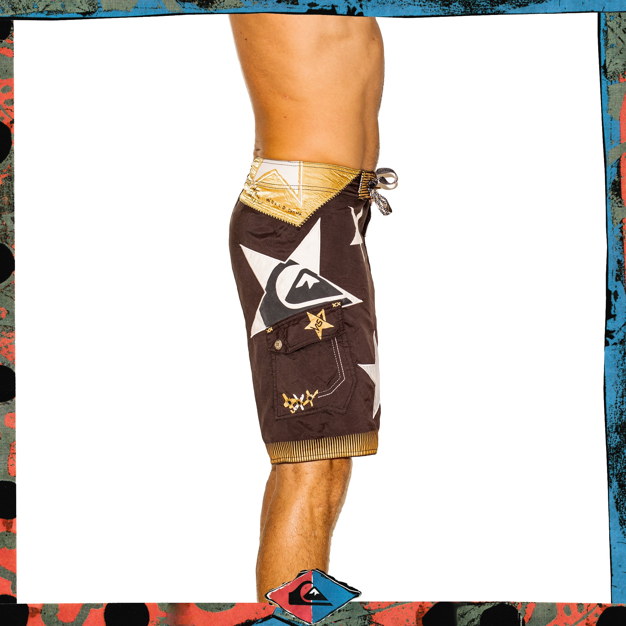 Y2K Quiksilver "Kelly Slater - 7x World Champ Intervention Special Signature Series" Boardies (28")