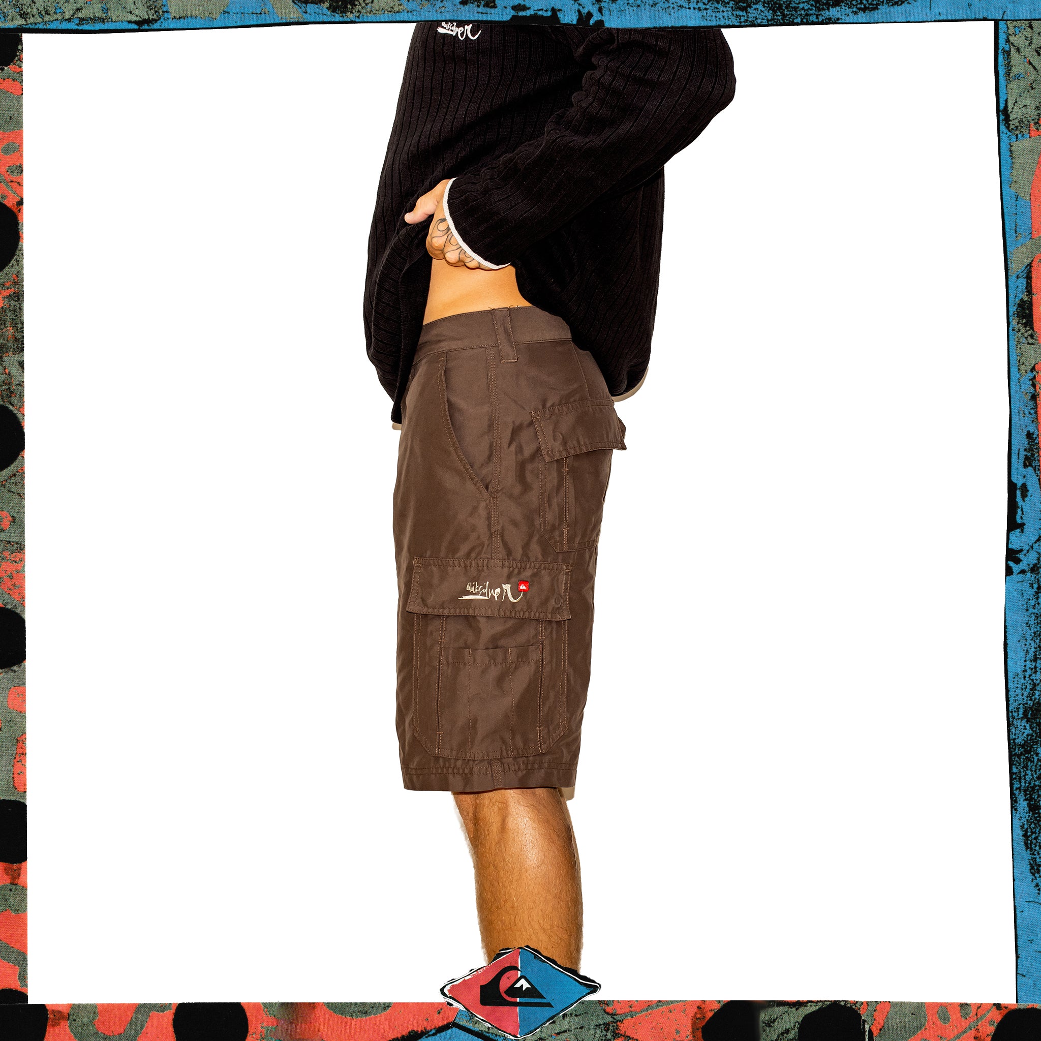 Y2K Quiksilver Script Shorts (30")